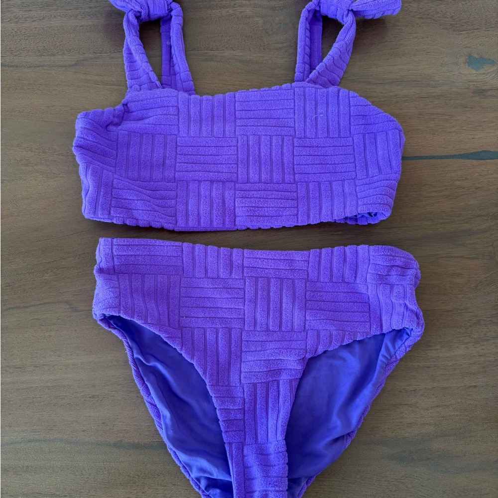 Beach Riot Purple Swim Set